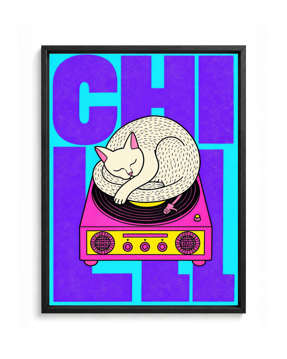 Animali da Disco – Gatto ciano e viola