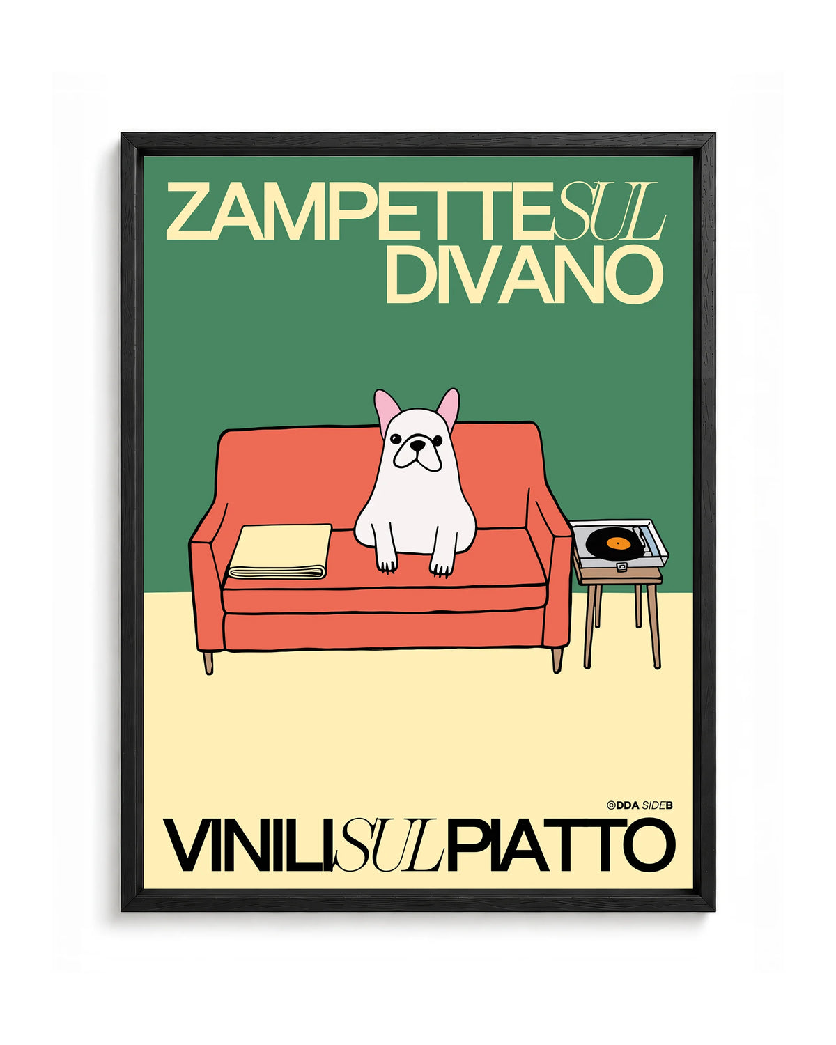 Zampette sul divano, Vinili su piatto (cane)