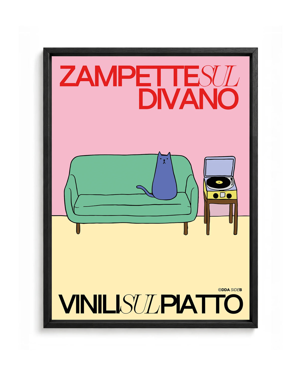 Zampette sul divano, Vinili su piatto (gatto)