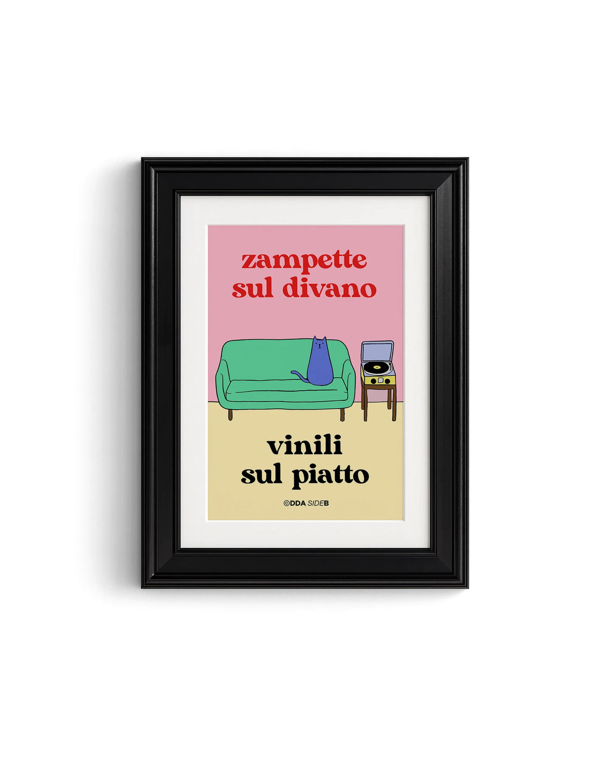 Side B - Zampette sul divano Vinili sul piatto (gatto)