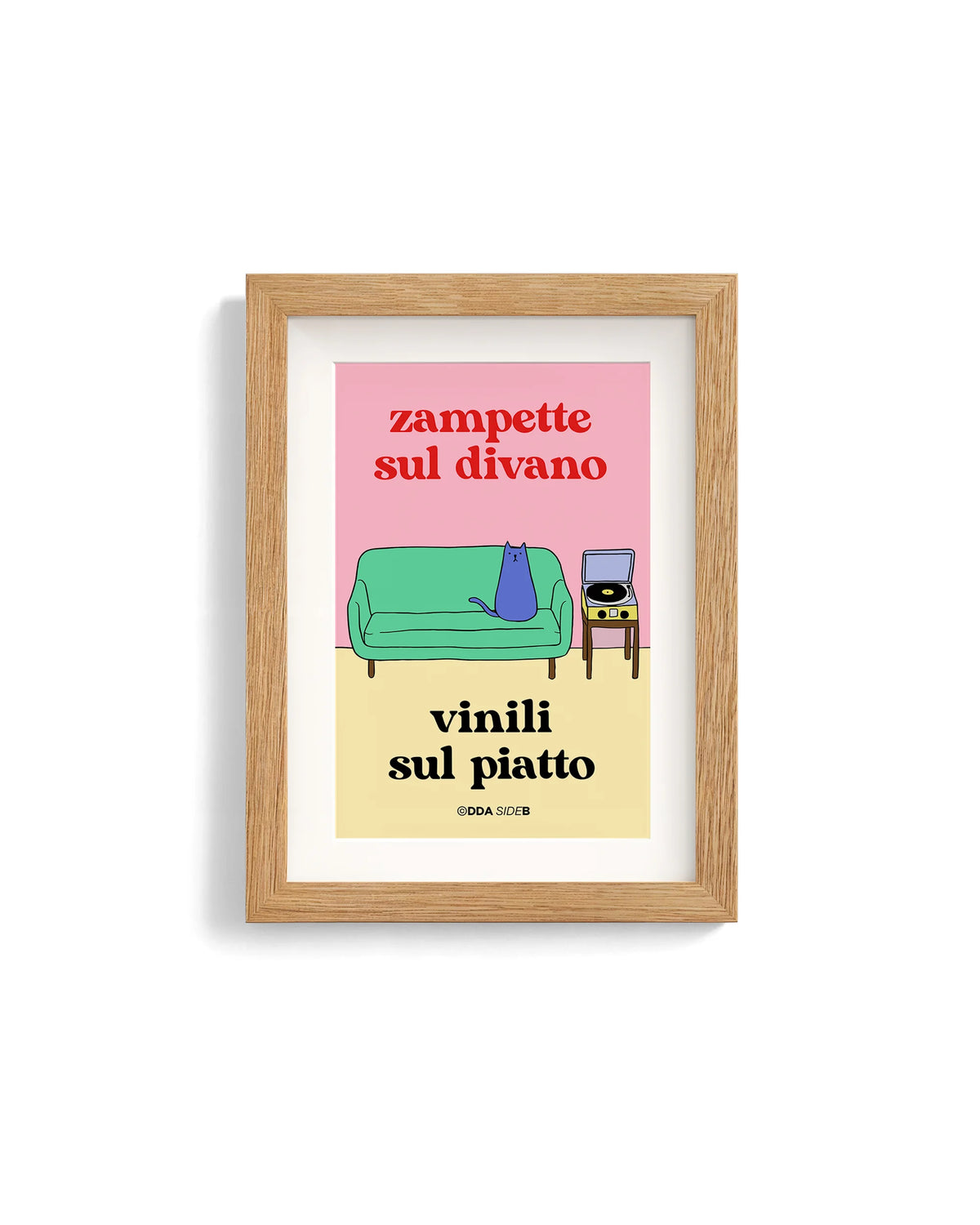 Side B - Zampette sul divano Vinili sul piatto (gatto)