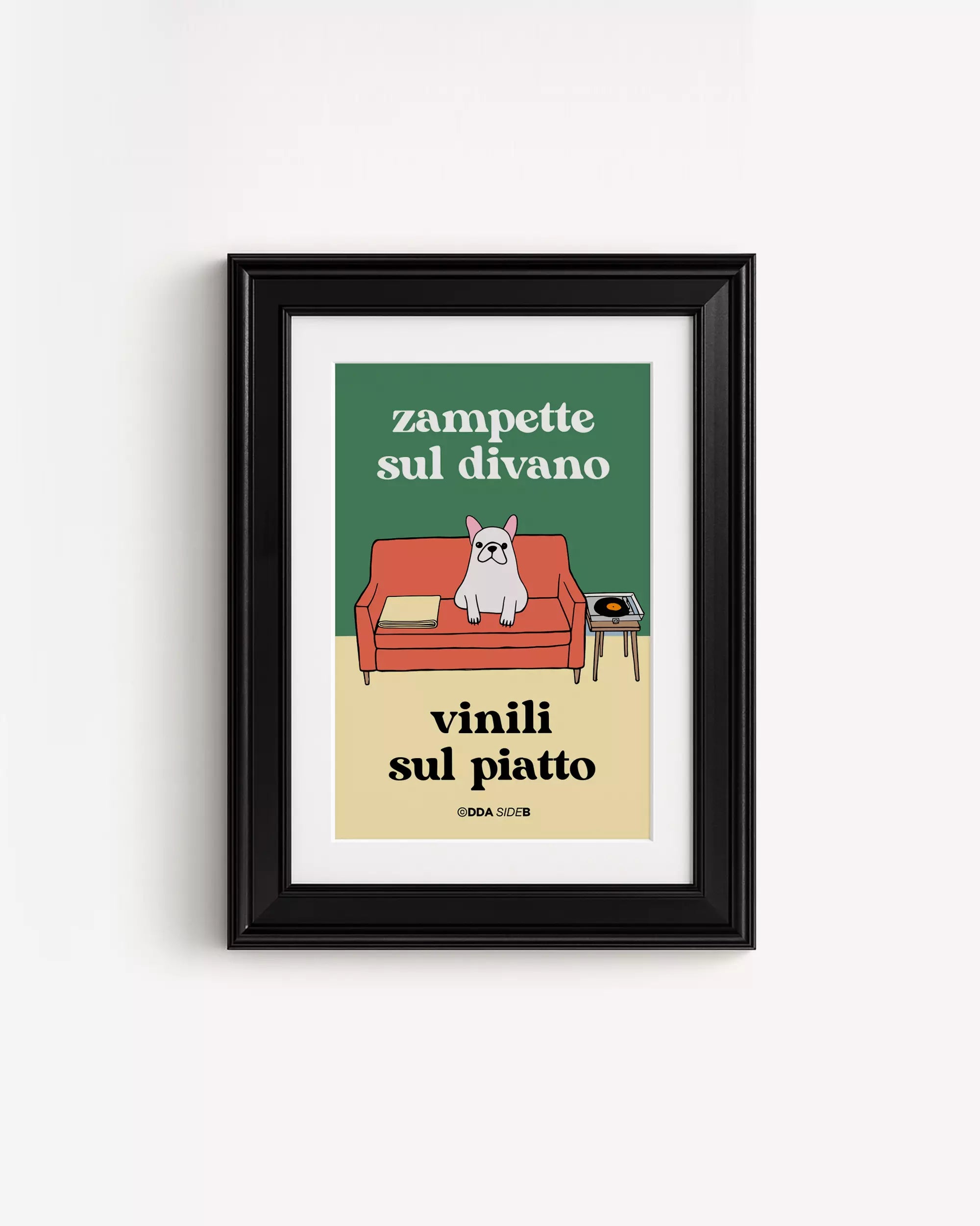 Side B - Zampette sul divano Vinili sul piatto (cane)