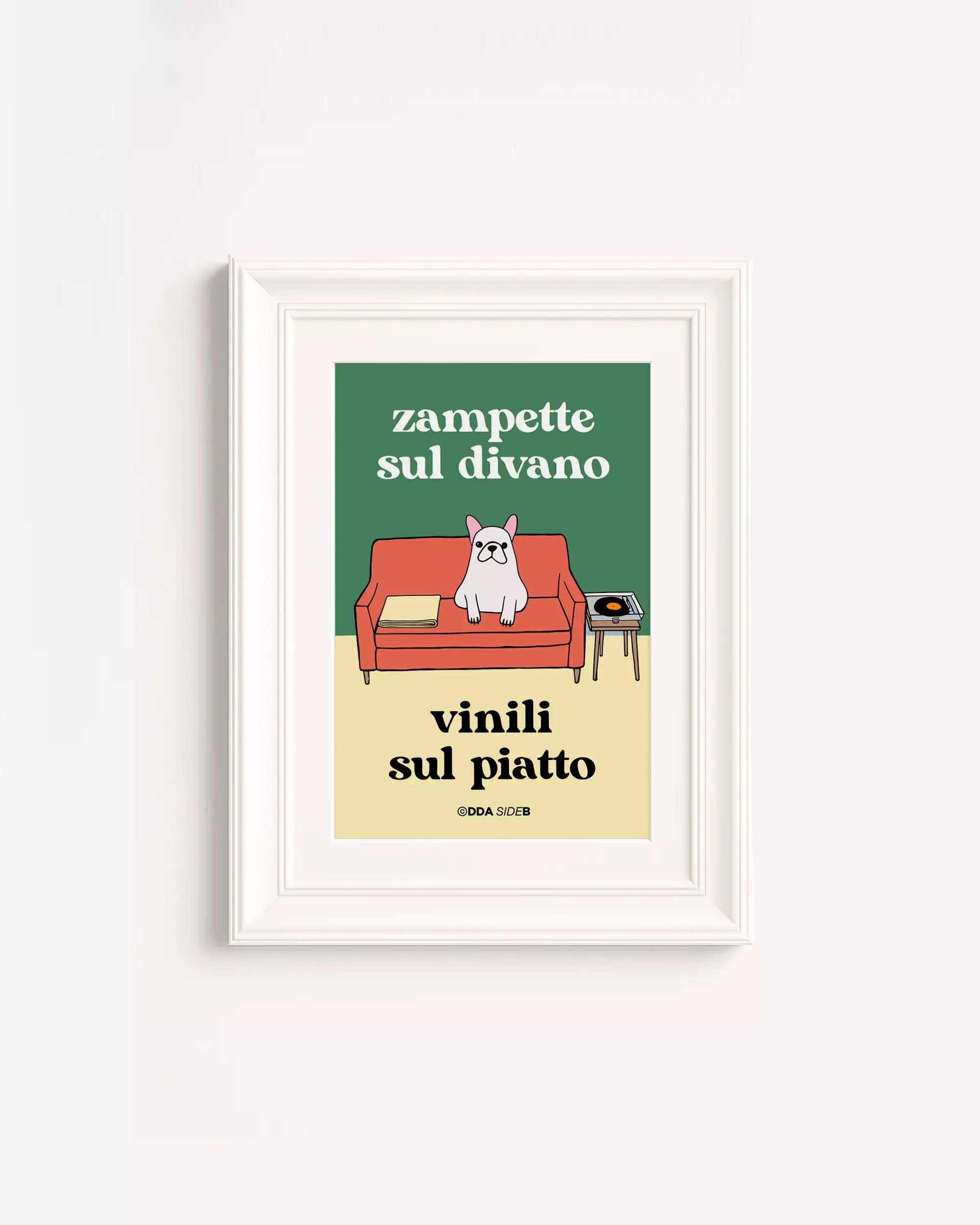 Side B - Zampette sul divano Vinili sul piatto (cane)