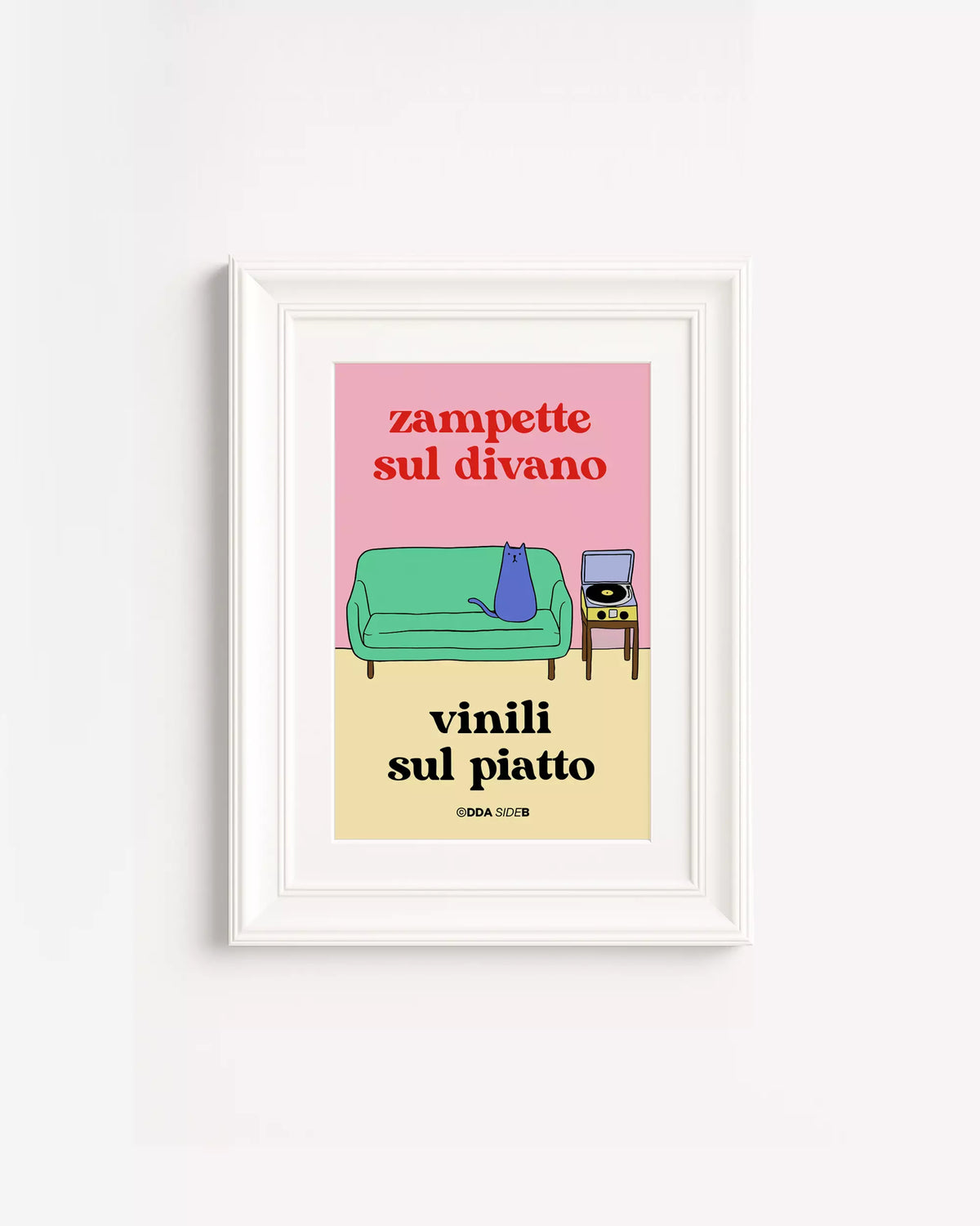 Side B - Zampette sul divano Vinili sul piatto (gatto)