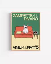 Zampette sul divano, Vinili su piatto (cane)